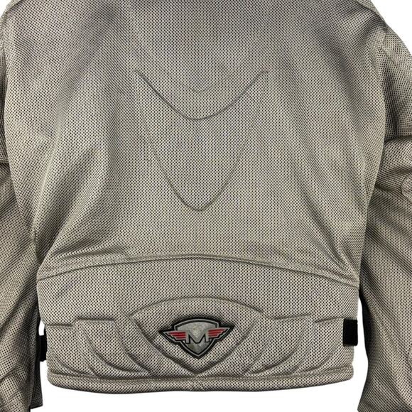 Motophoria Padded Motorcycle Jacket Gray Mens Sz 44 Biker Riding Safety Heavy - Picture 10 of 16